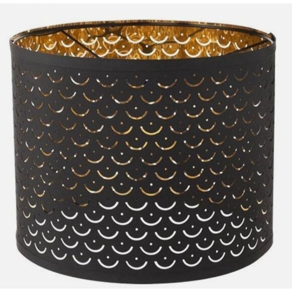 IKEA Nymo Black and Brass Lamp Shade 32 cm - 12.6 Inches  - MPN 303.408.28 New - Picture 2 of 9